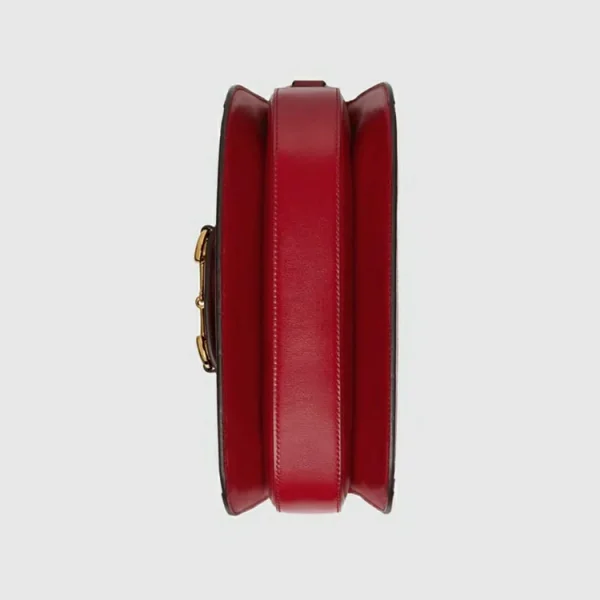 GUCCI Horsebit 1955 Skuldertaske - Rødt Læder