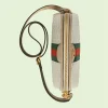 GUCCI Ophidia GG Lille skuldertaske - Beige And White Canvas