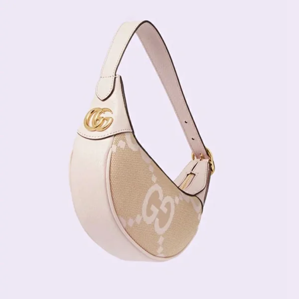 GUCCI Ophidia Jumbo GG Minitaske - Camel And Pink Canvas