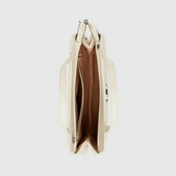 GUCCI Petite GG Medium Tote Bag - Hvidt læder